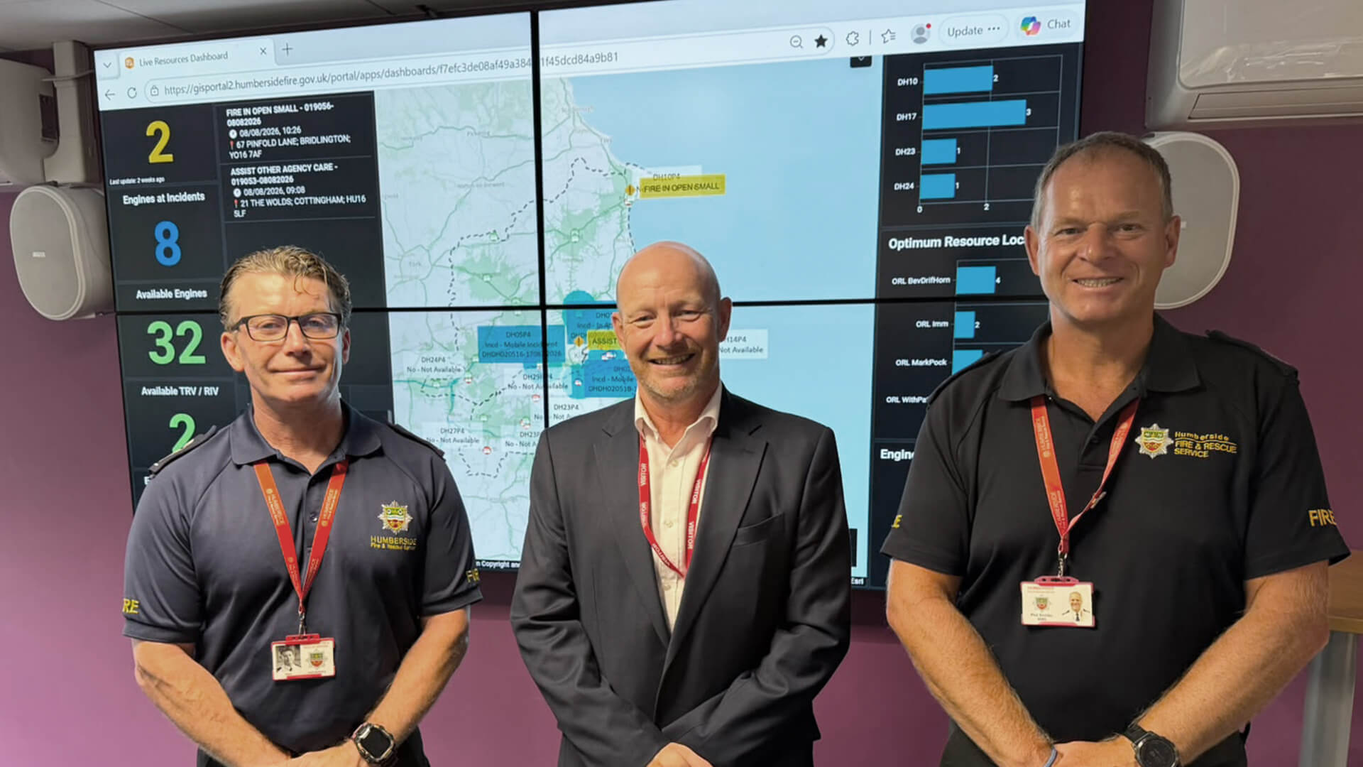 Humberside Fire and Rescue Service go live with a new, hosted Command, Control and Integrated Communication System